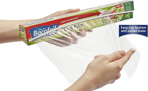 Easy cut kitchen cling film - easy-cut,