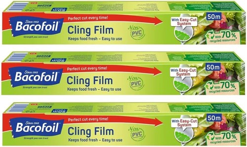 Bacofoil cling film with - cling,